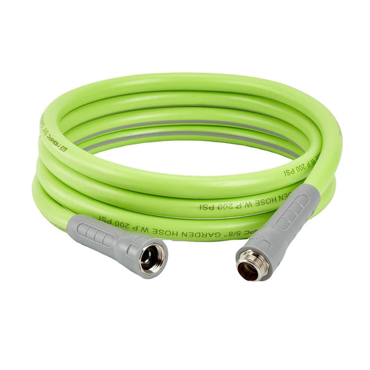 HQMPC Hose Garden Hose With Swivel Grip 5/8 in. Water Hose Heavy Duty Durable Material Water Hose with Solid Fittings (Green)