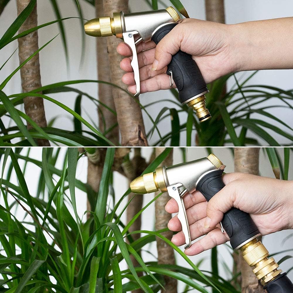 HQMPC Garden Hose Quick Connector 3/4 inch Male GHT Brass Nipple Easy Connect Fitting Male Only