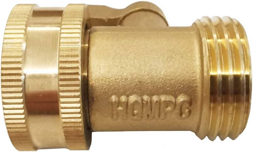 HQMPC Garden Hose Shut Off Valve 3/4" GHT Water Hose Shut Turn Off Valve Heavy Duty Ball Valve  + Extra Pressure Washers